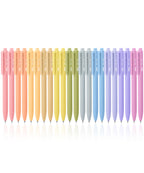 Mr. Pen- Retractable Gel Pens, 22 Pack, Black Ink, Mild Pastel Barrel