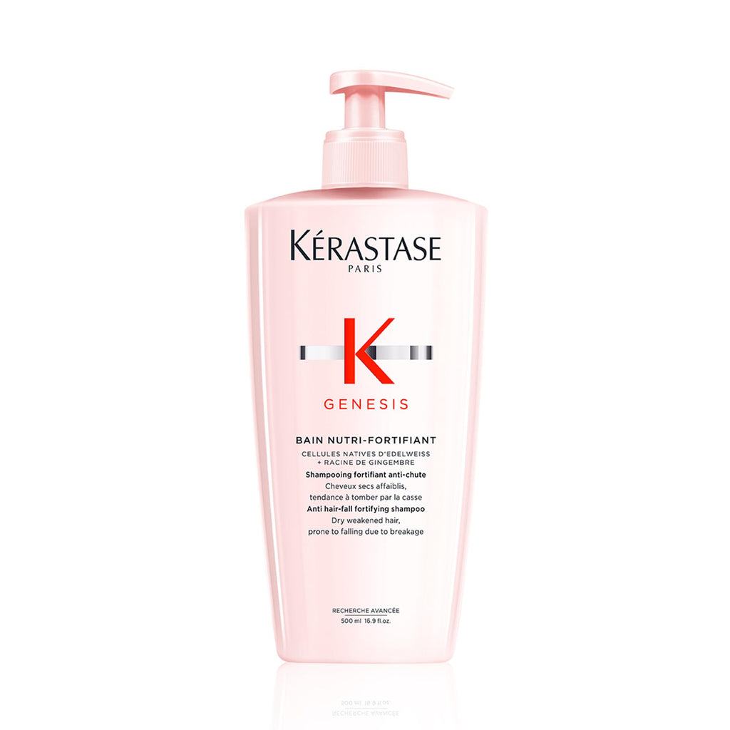 Kerastase Genesis Strengthening Nutri-Fortifiant Shampoo - Gently Cleanses & Clarifies the Scalp, Nourishes and Reduces Breakage, For Weak or Damaged Hair, Detangles & Hydrates, For Normal to Dry Hair