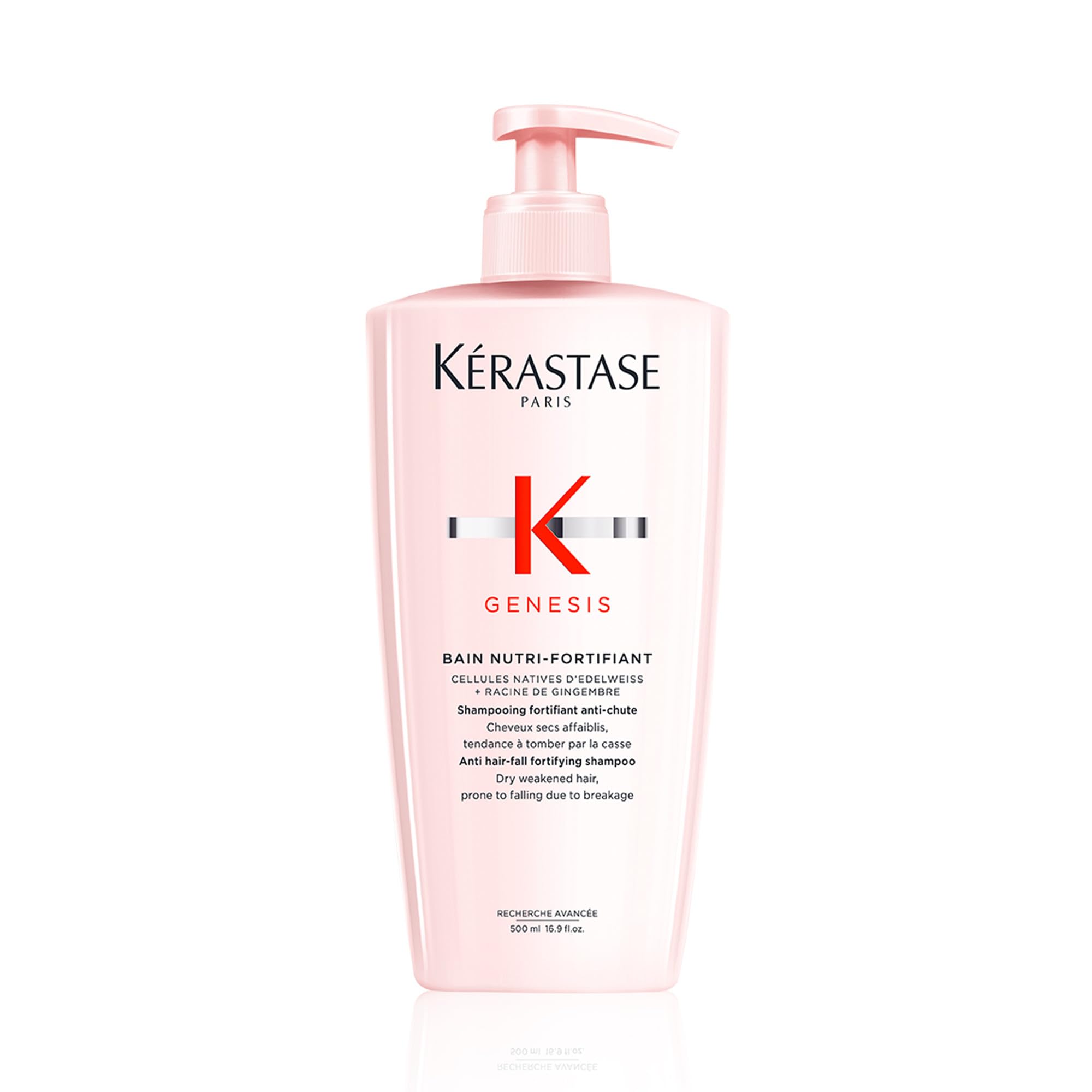 Kerastase Genesis Strengthening Nutri-Fortifiant Shampoo - Gently Cleanses & Clarifies the Scalp, Nourishes and Reduces Breakage, For Weak or Damaged Hair, Detangles & Hydrates, For Normal to Dry Hair