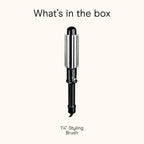 Conair Instant Heat Curling Iron Brush with 1-1/4 in Barrel, 25 Heat Settings, 30-Second Heat-Up, and Dual Voltage, Travel Ready Hair Styling Tool for Medium & Short Hair, Black, BC86N