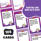 Do or Drink Sip and Paint Couples Painting Kit Game – Date Night Game with Conversation Cards, Romantic DIY Paint Kit for Two, Fun Relationship Activity, for Couples