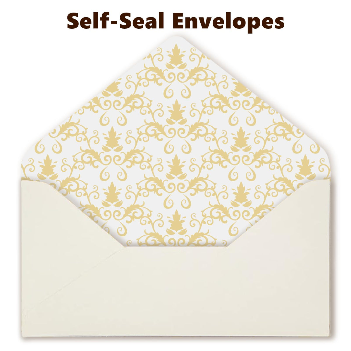 XXINMOH 90 Piece Stationery Set - 60 Vintage-Style Paper Sheets + 30 Envelopes, Gold Border Letter Writing Paper for Love Letters & Party Invitations