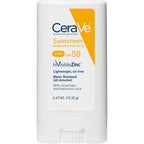 CeraVe Mineral Sunscreen Stick, SPF 50 Face Sunscreen, Travel Size, 0.47oz | FSA Eligible Zinc Oxide Face Sunscreen with Hyaluronic Acid and Ceramides Offers Water-Resistant, Mess-Free Protection