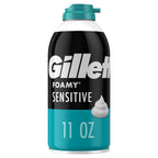 Gillette Foamy Shaving Cream, Sensitive Skin, 11 Ounce (Pack of 12)