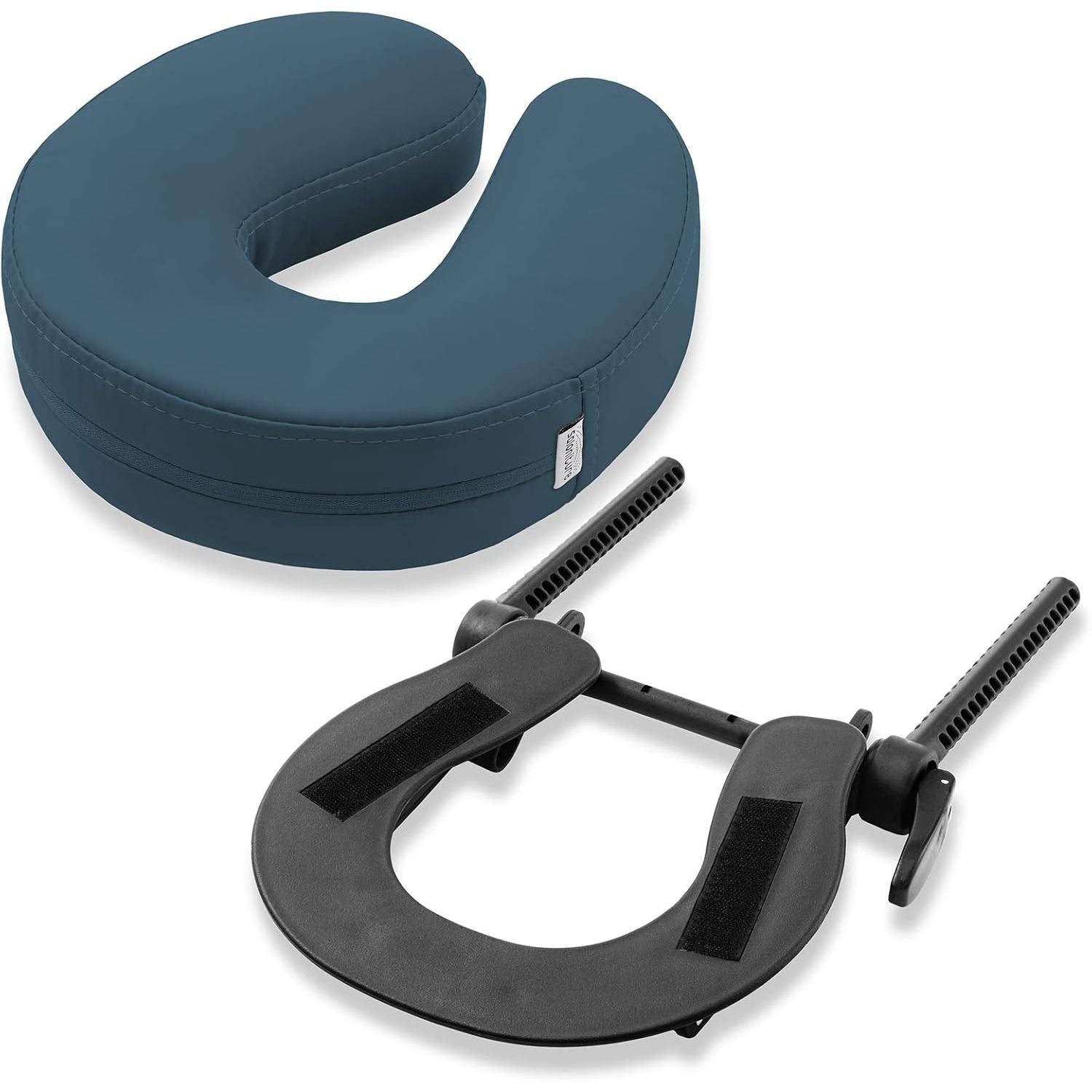 Buy now Saloniture Adjustable Massage Table Face Cradle and Pillow 3" Foam - Black Blue at indiglob india