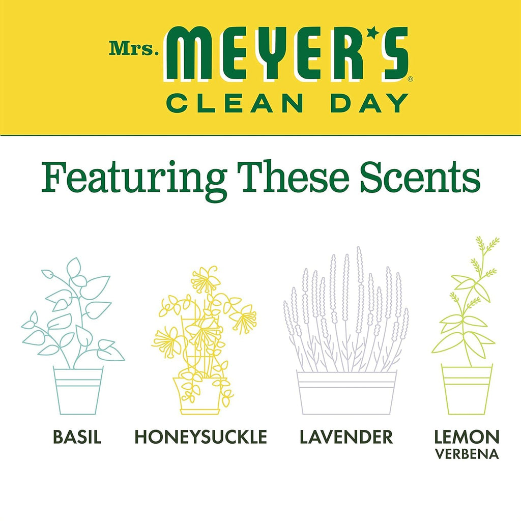 Buy now MRS. MEYER'S CLEAN DAY Hand Soap, Made with Essential Oils, Honeysuckle, 12.5 fl. oz - Pack of 6 at indiglob india