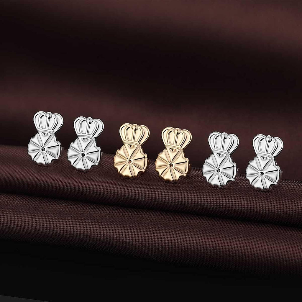 Buy now DELECOE Earring Lifters Hypoallergenic Earring Backs for Droopy Ears Adjustable 14K Gold Plated Secure Backs Repacements for Heavy Studs Droopy Earrings (Gold&Silver) at indiglob india