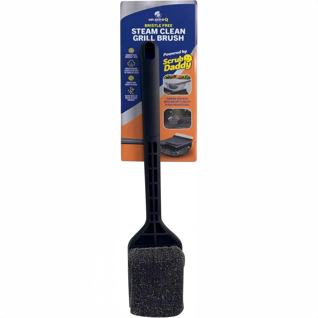 Mr. Bar-B-Q Steam Clean Bristle Free Grill Brush Powered by Scrub Daddy