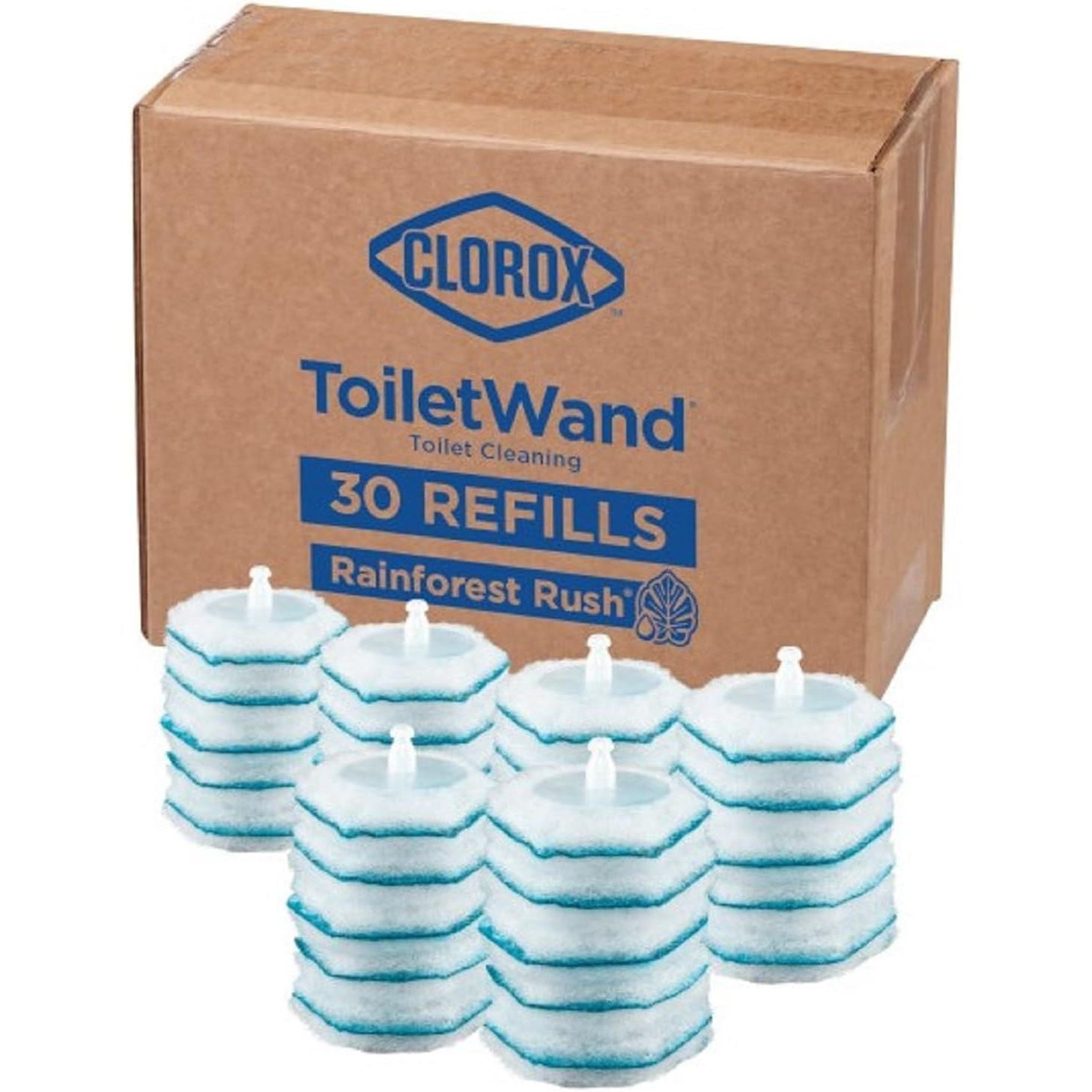 Buy now Clorox ToiletWand Disinfecting Refills, Rainforest Rush, Dorm Room Essentials, 30 Ct at indiglob india