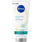 NIVEA Skin Firming & Toning Body Gel Cream with Q10, Hyaluronic Acid and Vitamin C, Clinically Tested Skin Firming & Toning Cream, 72-Hour Moisture, 6.7 Oz Tube