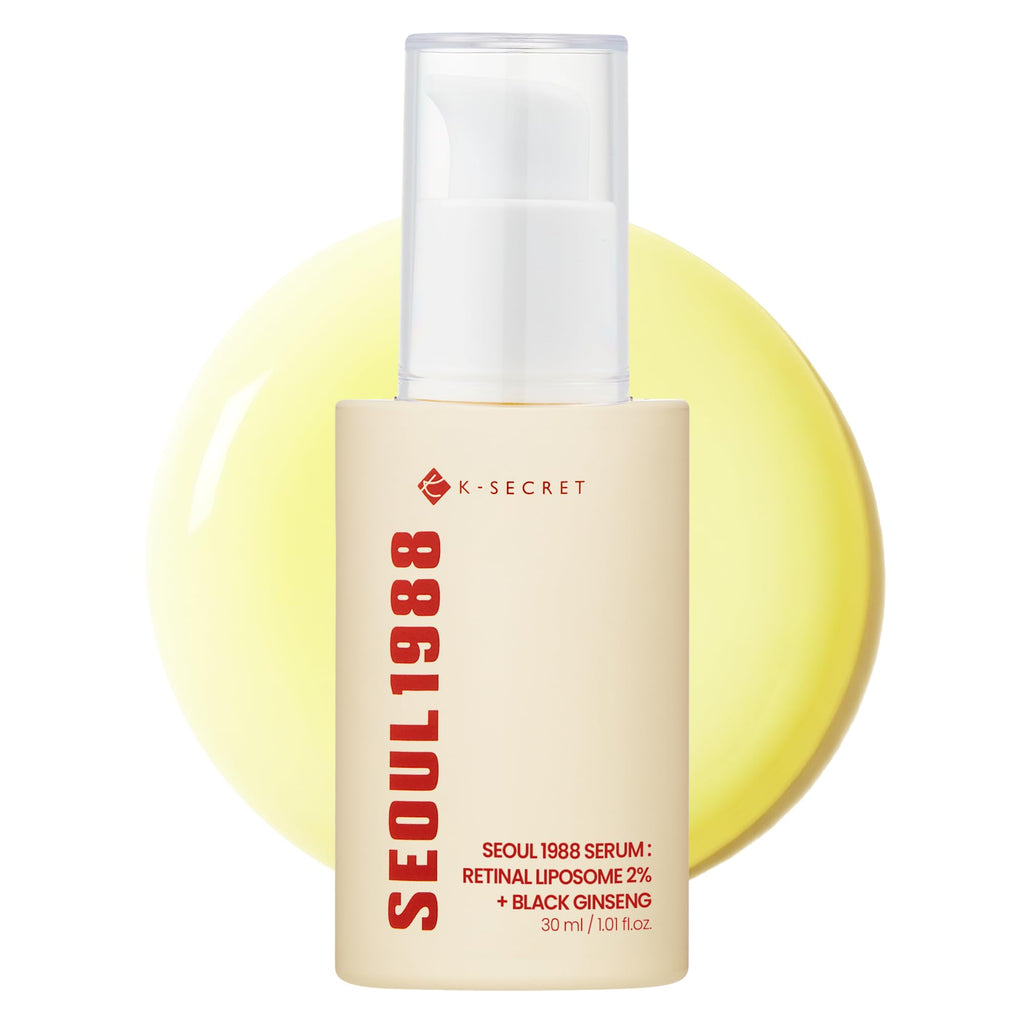 K-SECRET SEOUL 1988 Collagen Boosting Serum | Deeply Hydrating Serum with 7-Type Collagen Complex, Niacinamide, Ceramide NP, and Red Ginseng | Korean Skincare, 30ml / 1.01 fl oz