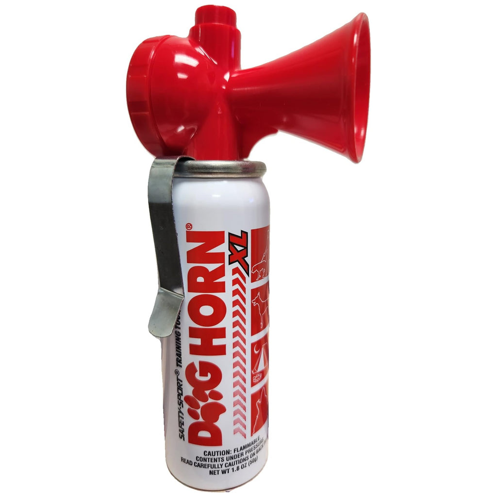 Dog Horn XL – The Original Air Horn for Dogs! Stop Attacks! Scare Coyotes Bear & Wild Animals! Effective Training Tool & Outdoor Safety Alarm for Hiking, Biking, Camping, Boating, & More!