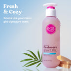 Buy now eos Cashmere Shave Oil â€“ Fresh & Cozy, Moisturizing Shave Oil with Shea Butter & Glycerin, Helps Prevents Irritation & Razor Burn, Vegan, 6 fl oz at indiglob india