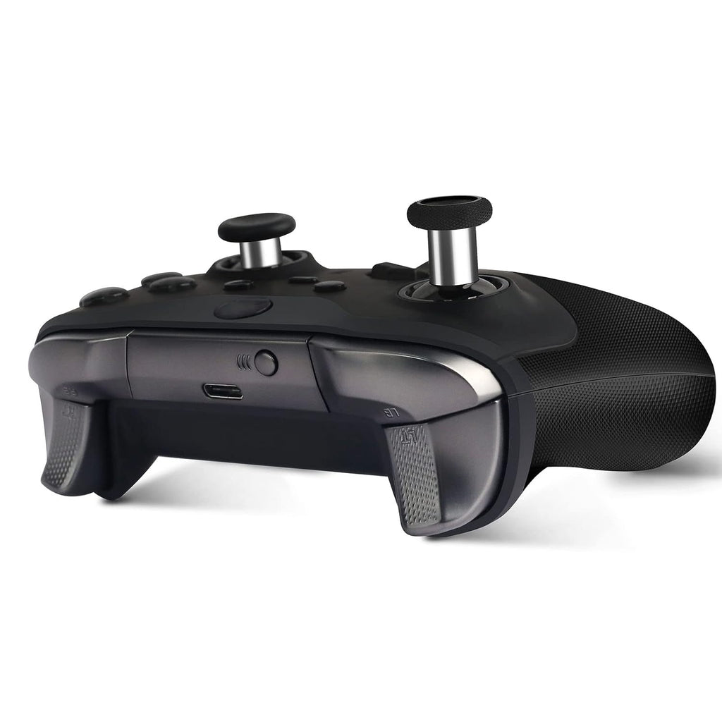 Buy now Metal Replacement Thumbsticks for Xbox Elite Controller Series 2 Core, Component Pack Includes 4 Swap Magnetic Joysticks, 4 Paddles, 1 Standard D-Pads, Accessories Parts for Xbox One Elite 2(Black) at indiglob india