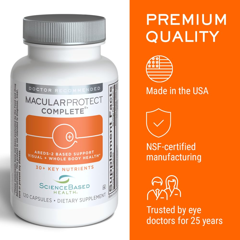 ScienceBased Health MacularProtect Complete AREDS 2 + Multivitamin, 120 Ct