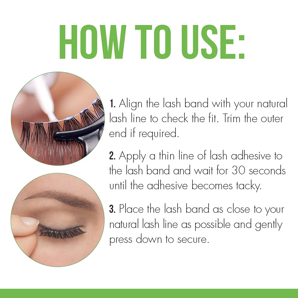 DUO Brush-On Eyelash Glue – Clear Lash Adhesive for False Lashes, Long-Lasting Duo Lash Glue with Precision Brush, 0.18 oz, 2-Pack