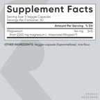 Sports Research® Magnesium L-Threonate 2000mg w/Magtein®, 90 Count | 2000mg/144mg Elemental Mag per Serving - Brain & Sleep Support - Vegan, Non-GMO, Gluten-Free