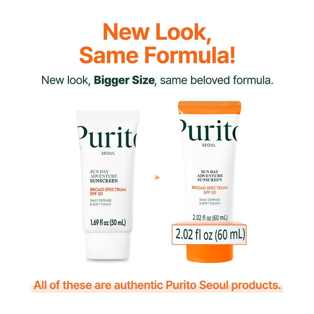 PURITO Korean Sunscreen SPF 50 | Daily Lightweight UV Care Sunscreen
