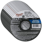 Buy now Milwaukee 10 Pack - 4 1 2 Cutting Wheels For Grinders - Aggressive Cutting For Metal & Stainless Steel - 4-1/2" x .045 x 7/8-Inch | Flat Cut Off Wheels at indiglob india