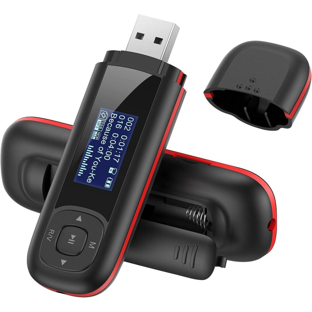 Buy now AGPTEK U3 USB Stick Mp3 Player, 8GB Music Player Supports Replaceable AAA Battery, Recording, FM Radio, Expandable Up to 128GB, Black Black 8GB at indiglob india