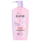 L'Oreal Paris Elvive Glycolic + Gloss Shine Boosting Shampoo, Cleanses and Smooths Dull, Porous Hair Into High-Shine, Glossy Hair, 28 Fl Oz