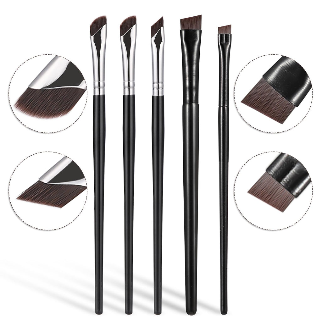 Etercycle 5-Piece Set Eyeliner Brushes for Precision Makeup Application