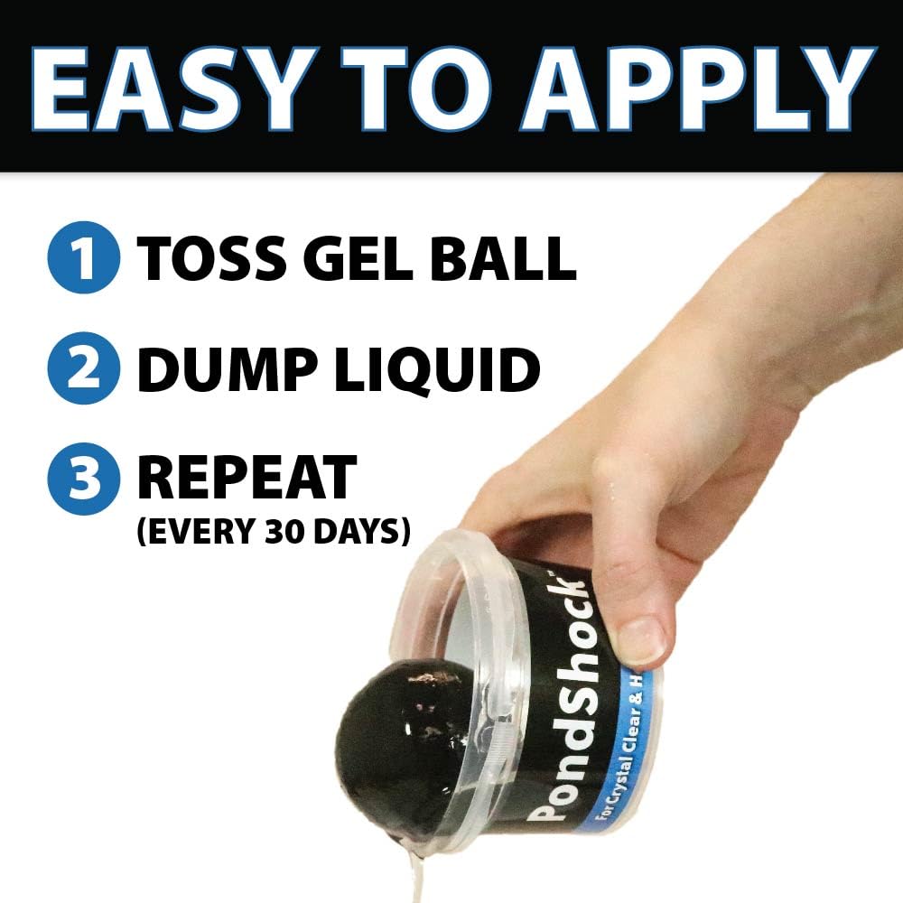 CrystalClear PondShock Ball Freshwater Clarifier, Enzymes Shock Treatment