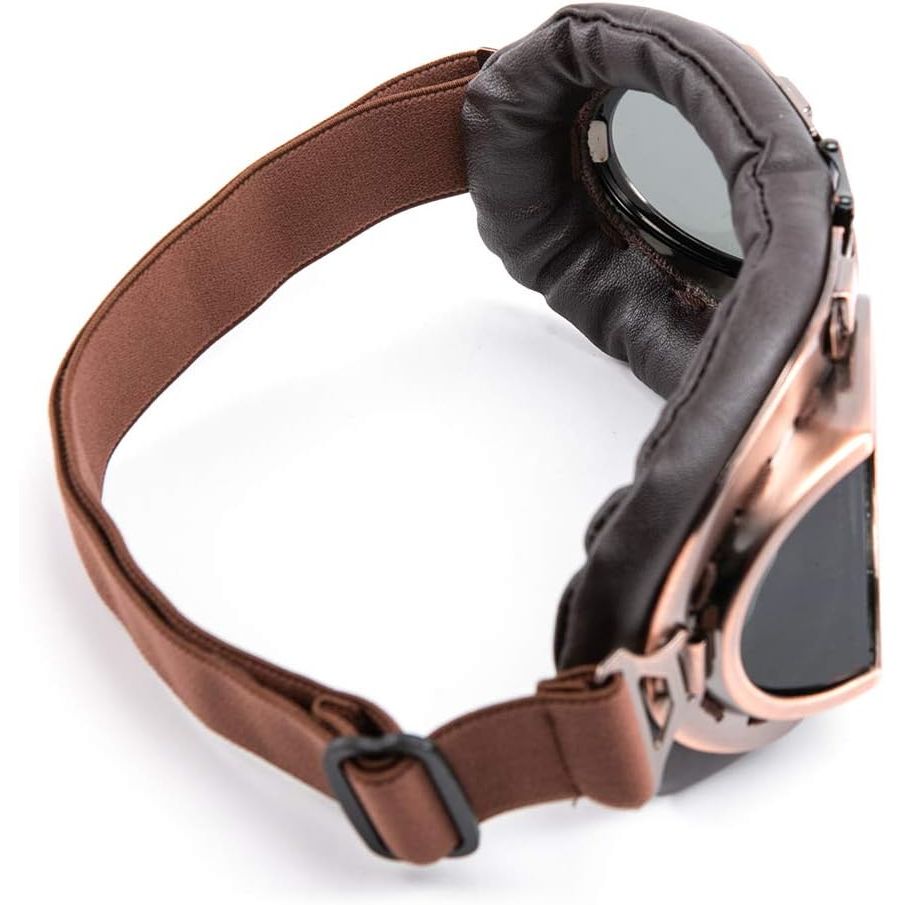 Buy now evomosa Motorcycle Goggles Vintage Pilot Style Cruiser Scooter Goggle Outdoor Sand Goggles Bike Racer Cruiser Touring Eyewear for Half Helmet at indiglob india
