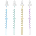 Silicone Baby Pacifier Clip Holder, One-Piece Beads, BPA Free