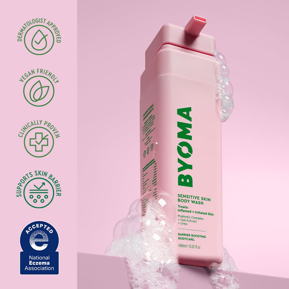 BYOMA Sensitive Skin Body Wash for Dry and Irritated Skin (400ml)
