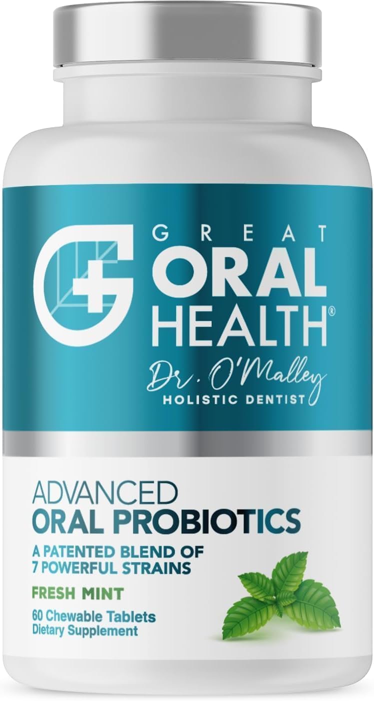 Buy now Oral Probiotics for Mouth Bad Breath Treatment for Adults; Dentist Formulated Dental Probiotics for Teeth and Gums Health & Chronic Halitosis with BLIS K12 M18, 60 Chewable Oral Health Tablets Mint at indiglob india