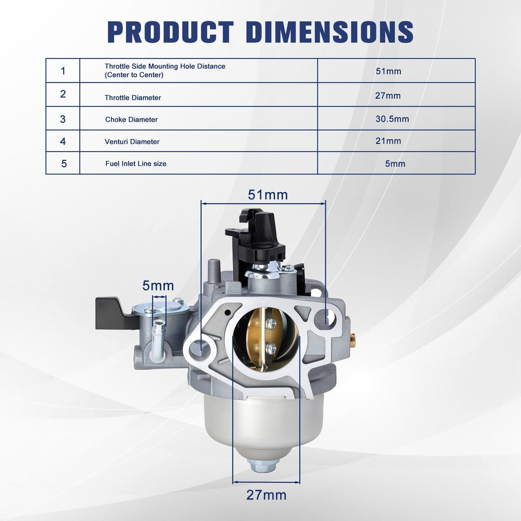 Powtol Ruixing GX390 13HP Carburetor for Honda GX 390 Pressure Washer