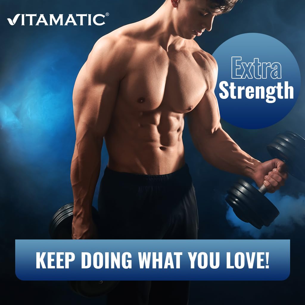 Vitamatic Extra Stregth Magnesium Oxide 400 mg 120 Vegetarian Tablets - Supports Muscle, Nerve, and Heart Health* - Made in the USA - Non-GMO & Gluten Free