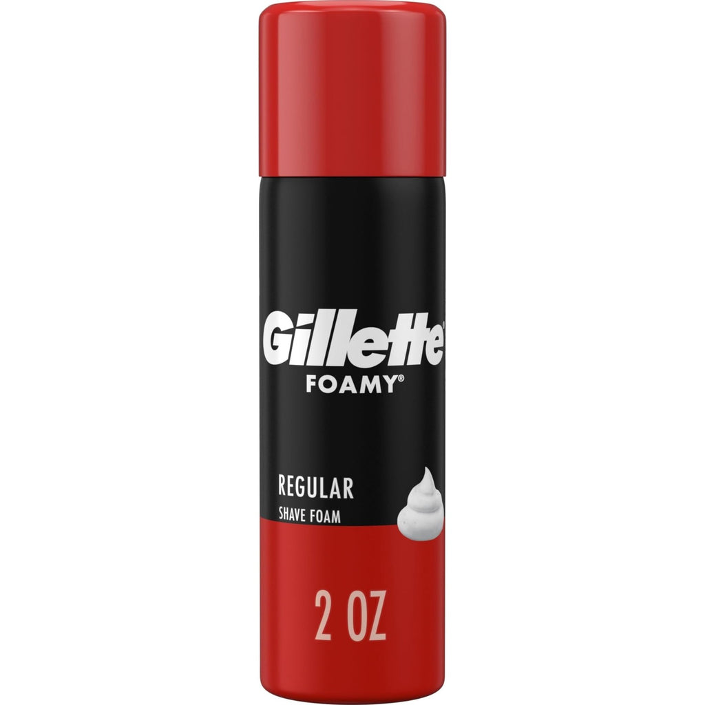 Gillette Foamy Regular Shaving Foam, 2 oz