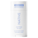 Native Sensitive Deodorant Contains Naturally Derived Ingredients, 72 Hour Odor Control | Deodorant for Women & Men, Aluminum Free with Baking Soda, Coconut Oil and Shea Butter, Coconut & Vanilla