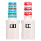 DND Base Gel & Top Gel No Cleanse Duo | Professional UV/LED Base Coat & No Cleanse Top Coat Set, Glossy Chip-Free Finish, Long Lasting Wear, Easy Soak Off Removal