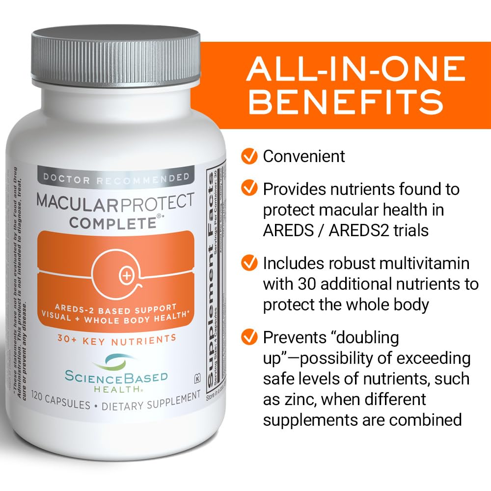 ScienceBased Health MacularProtect Complete AREDS 2 + Multivitamin, 120 Ct