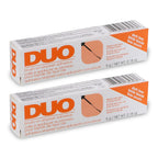 DUO Brush-On Eyelash Glue – Clear Lash Adhesive for False Lashes, Long-Lasting Duo Lash Glue with Precision Brush, 0.18 oz, 2-Pack