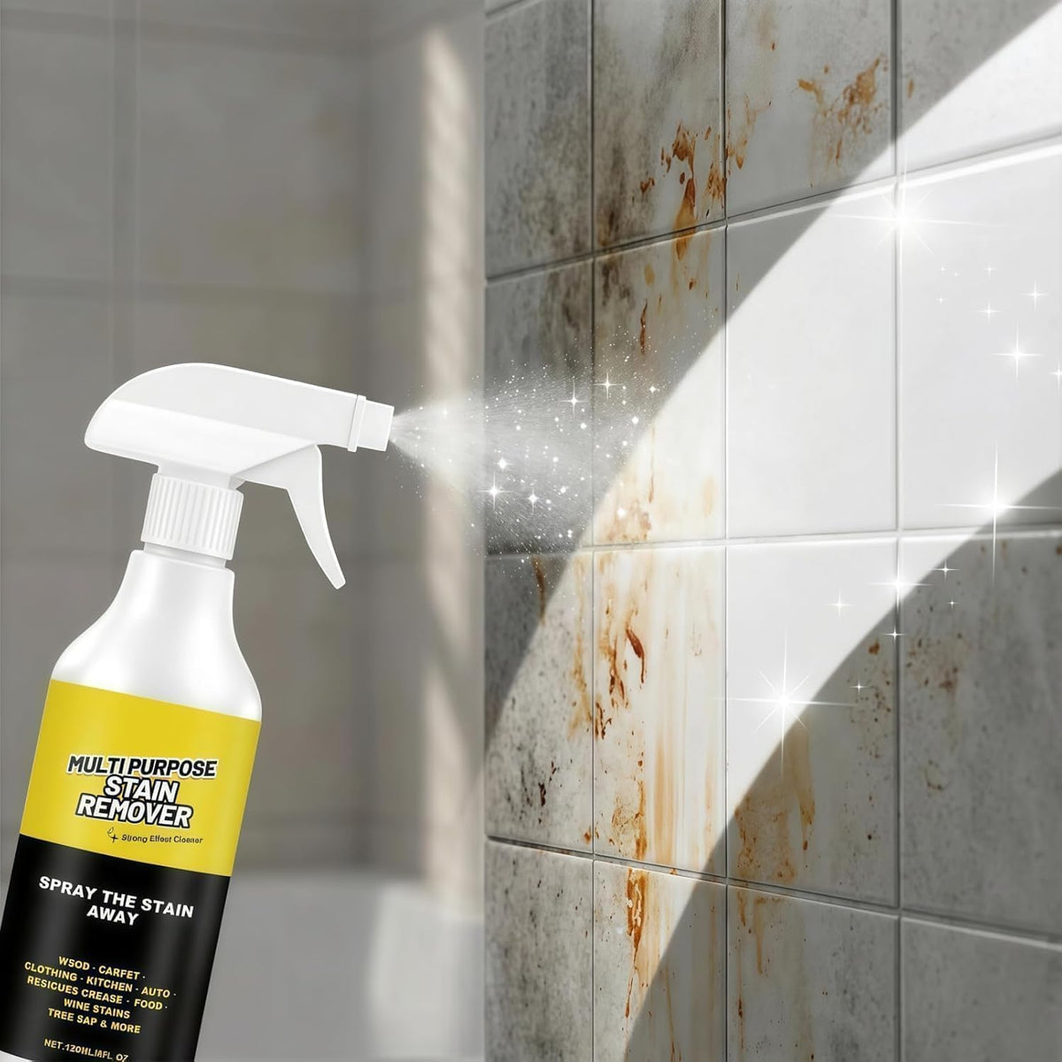 Alien Spray PowerSpray Multi Purpose Stain Remover, Heavy-Duty Quick-Acting All-Surface Cleaner Formula Removes Water Stains Yellowing & Stubborn Residues