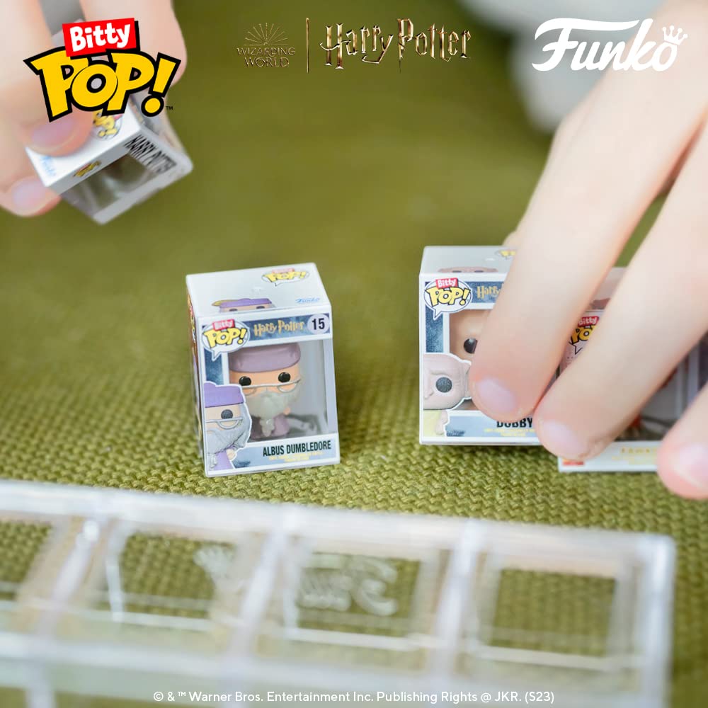 Explore the enchanting Funko Bitty POP! Harry Potter 4 Pack, featuring iconic characters like Dumbledore and Dobby. Verified by CuratCart.