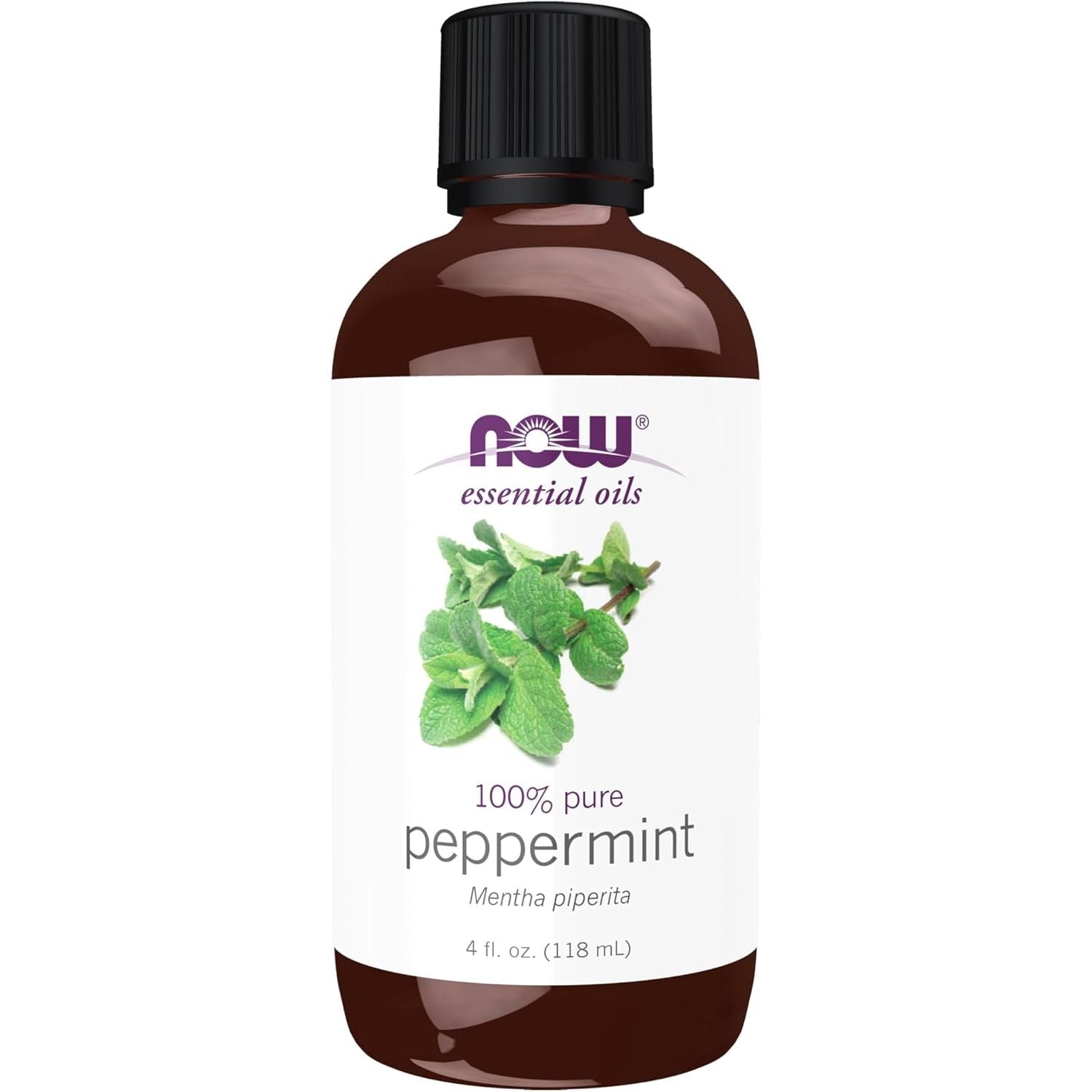 Buy now NOW Essential Oils, Peppermint Oil, Invigorating Aromatherapy Scent, Steam Distilled, 100% Pure, Vegan, Child Resistant Cap, 1-Ounce 4 Fl Oz (Pack of 1) at indiglob india