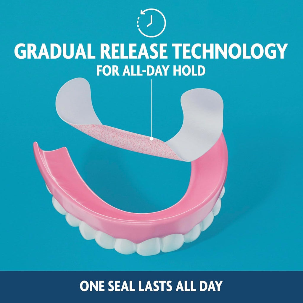 Buy now Sea Bond Secure Denture Adhesive Seals, Fresh Mint Uppers, Zinc-Free, All-Day-Hold, Mess-Free, 30 Count (Pack of 1) at indiglob india