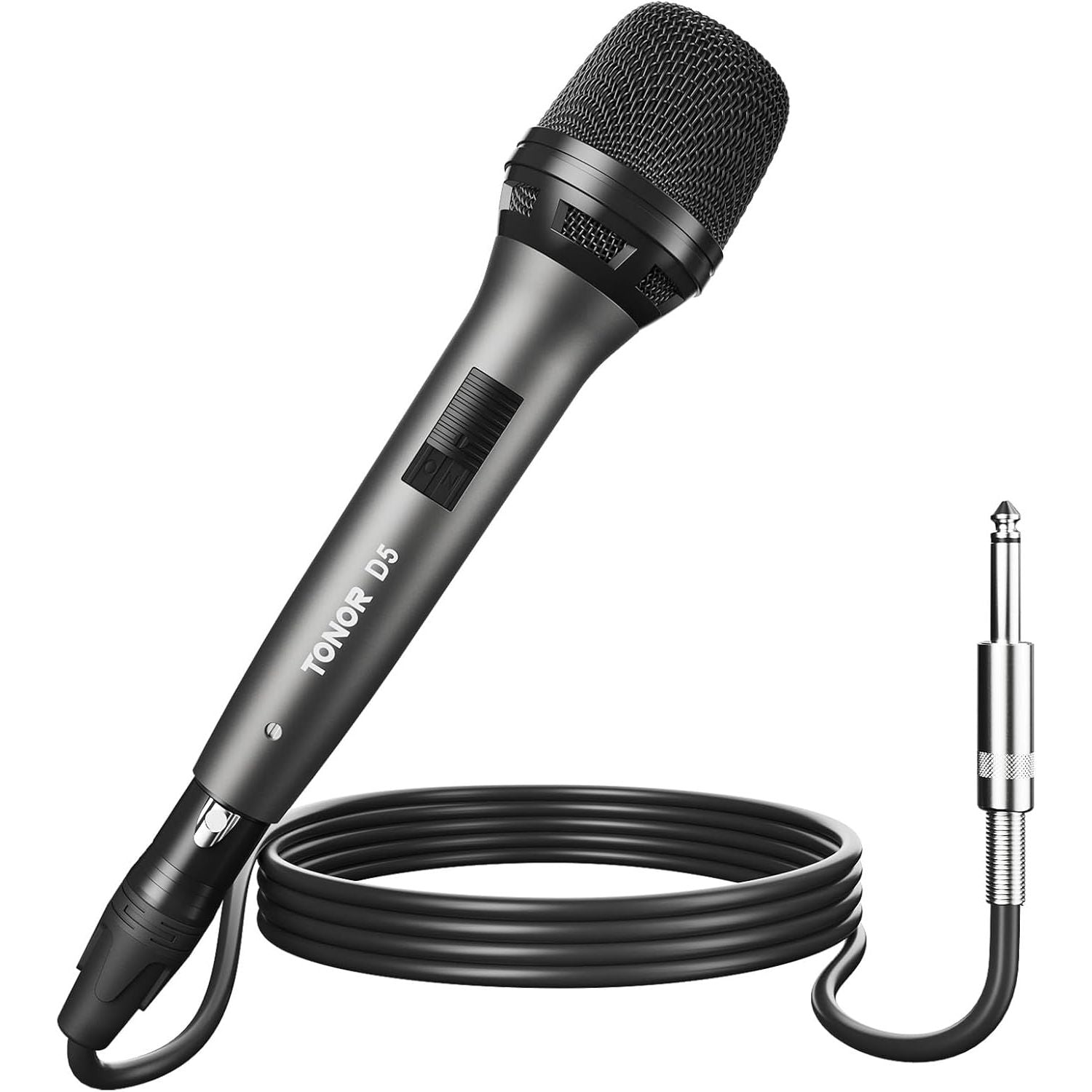 Buy now TONOR K1 Vocal Microphone for Singing, Dynamic Handheld Wired Karaoke Mic, Microfono with 5M XLR to 1/4" Cable, Compatible with Amp, Mixer, Suitable for Speech, Karaoke and Outdoor Activities D5 at indiglob india
