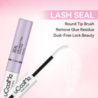 uCoolMe Lash Bond and Seal Waterproof 10ML for Lash Clusters 144Hours SuperStrong Long-Lasting Non-Irritating Eyelash Glue for DIY at Home(Black,10ML)