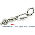 Buy now Pet Bird Leash Parrot Foot Chain Stainless Steel 304 Anklet Ring (Model 15, 14.5mm) at indiglob india