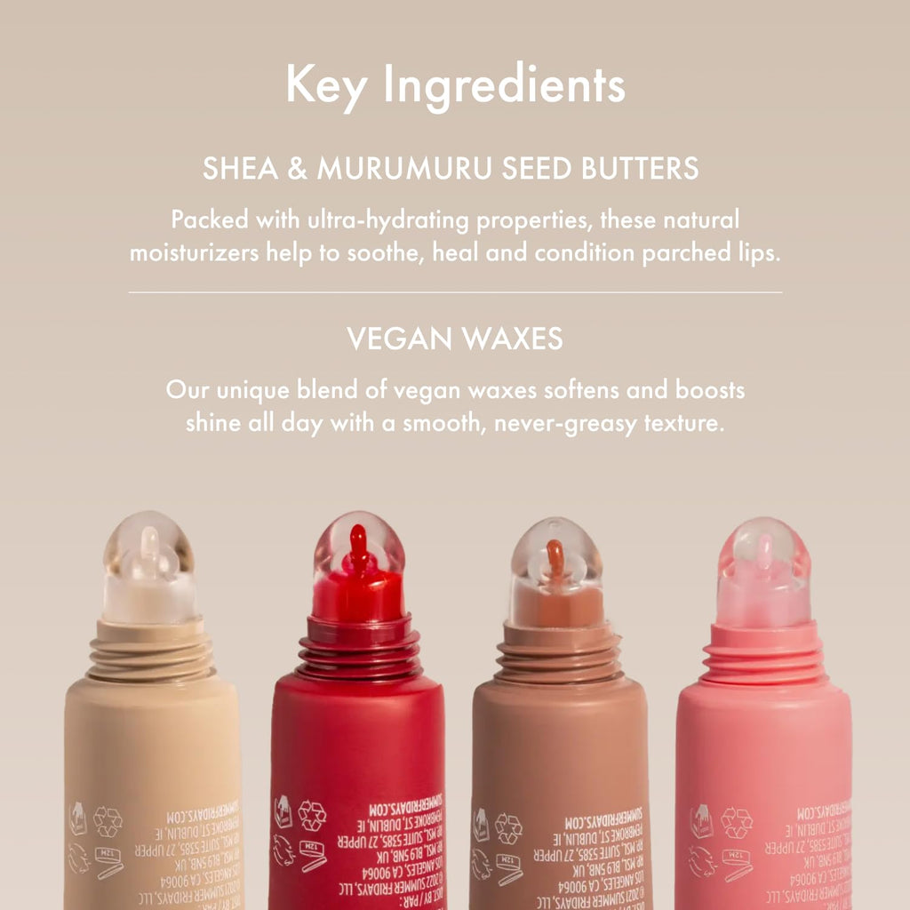 Buy now Summer Fridays Tinted Lip Butter Balm - Conditioning Vegan Lip Balm for Instant Moisture, Shine & Hydration - Sheer-Tinted, Soothing Skincare - Pink Sugar (.5 Oz) at indiglob india