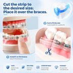 B Rush® Comfort Cover for Braces -Orthodontic Lip Bumper, Lip Shield, Mouth Guard for Brackets, Wax Alternative-Dental Lip Protector