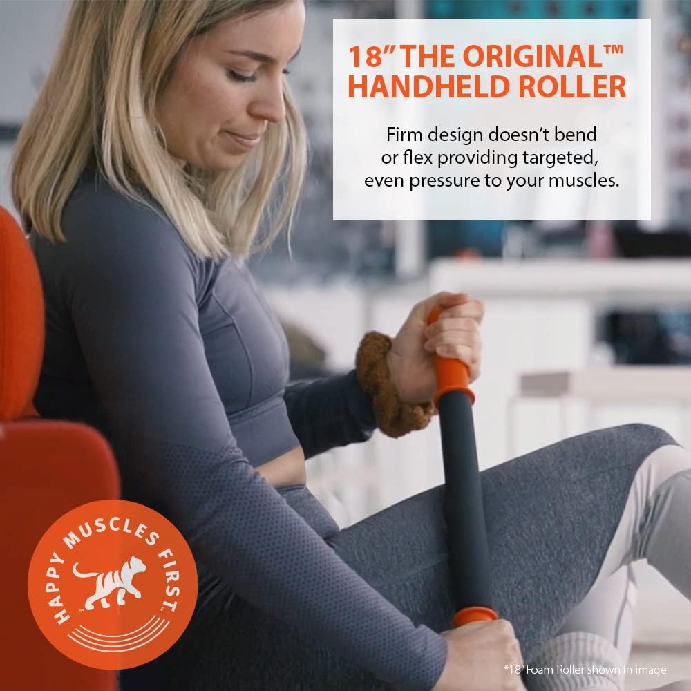 Buy now Tiger Tail 18in Massage Stick Portable Roller, Handheld, Deep Tissue Foam Roller, Body Massage and Myofascial Release Tool for Legs, Neck, Calves, Thighs, Shins & Back, The Original 18, Made in USA at indiglob india