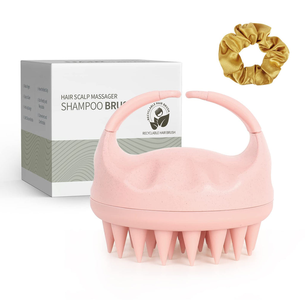 Buy now Sndyi Soft Silicone Scalp Massager for Dandruff Removal and Hair Growth - Wet Dry Scalp Exfoliator Brush for Scalp Care - Beige at indiglob india