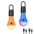Lepro LED Rechargeable Camping Lantern with 7 RGBW Light Modes, 2Packs